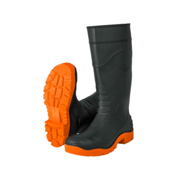 Botas industrriales PVC suela naranja