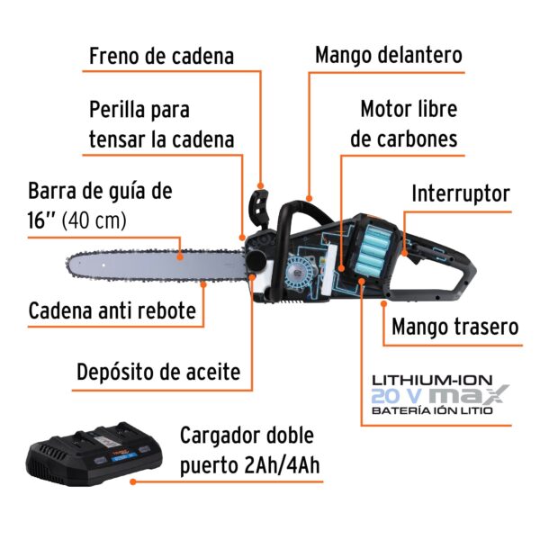 motosierra inalambrica