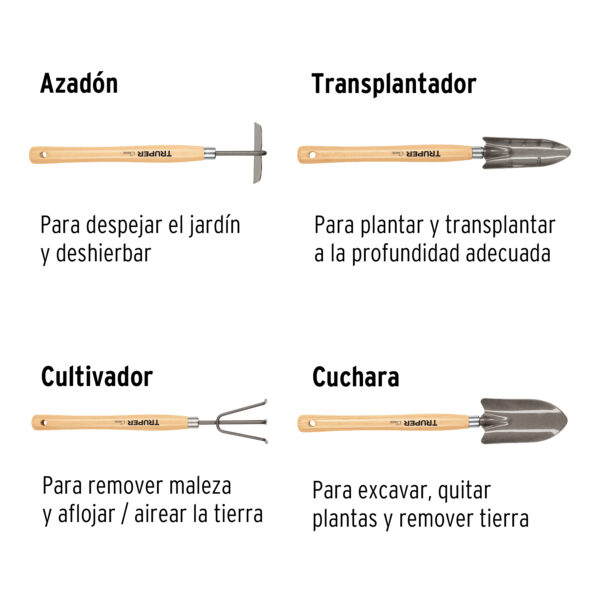 KIT DE HERRAMIENTAS PARA JARDINERIA