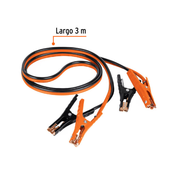 Cables pasa corriente 3 m, 225 A, 8 AWG con funda - Truper - Imagen 6