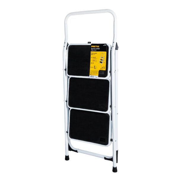 Escalera Tubular Plegable de 3 Peldaños Pretul - Imagen 2