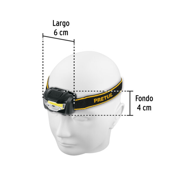 Linterna Minera LED 100 lm con Banda Elástica - PRETUL - Imagen 2