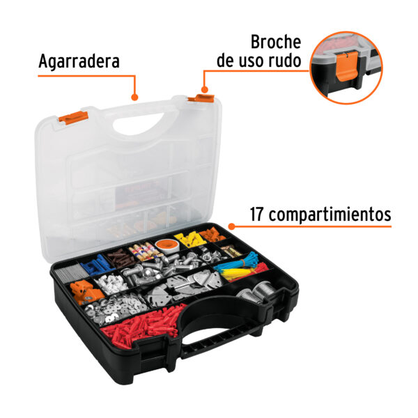 Organizador de herramientas Truper 17” con 17 Compartimentos - Imagen 2