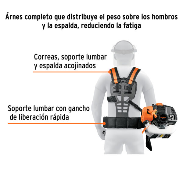 Desmalezadora a Gasolina 52 cc Mango Tipo Bici, 18” Corte | Alta Potencia y Comodidad - Imagen 5