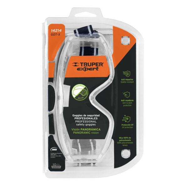 Goggles de Seguridad Profesionales Antiempaño Expert - Imagen 2