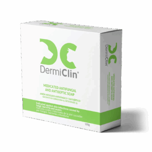 Dermiclin Antifúngico y Antiséptico – Jabón y Shampoo Dermatológico para Mascotas