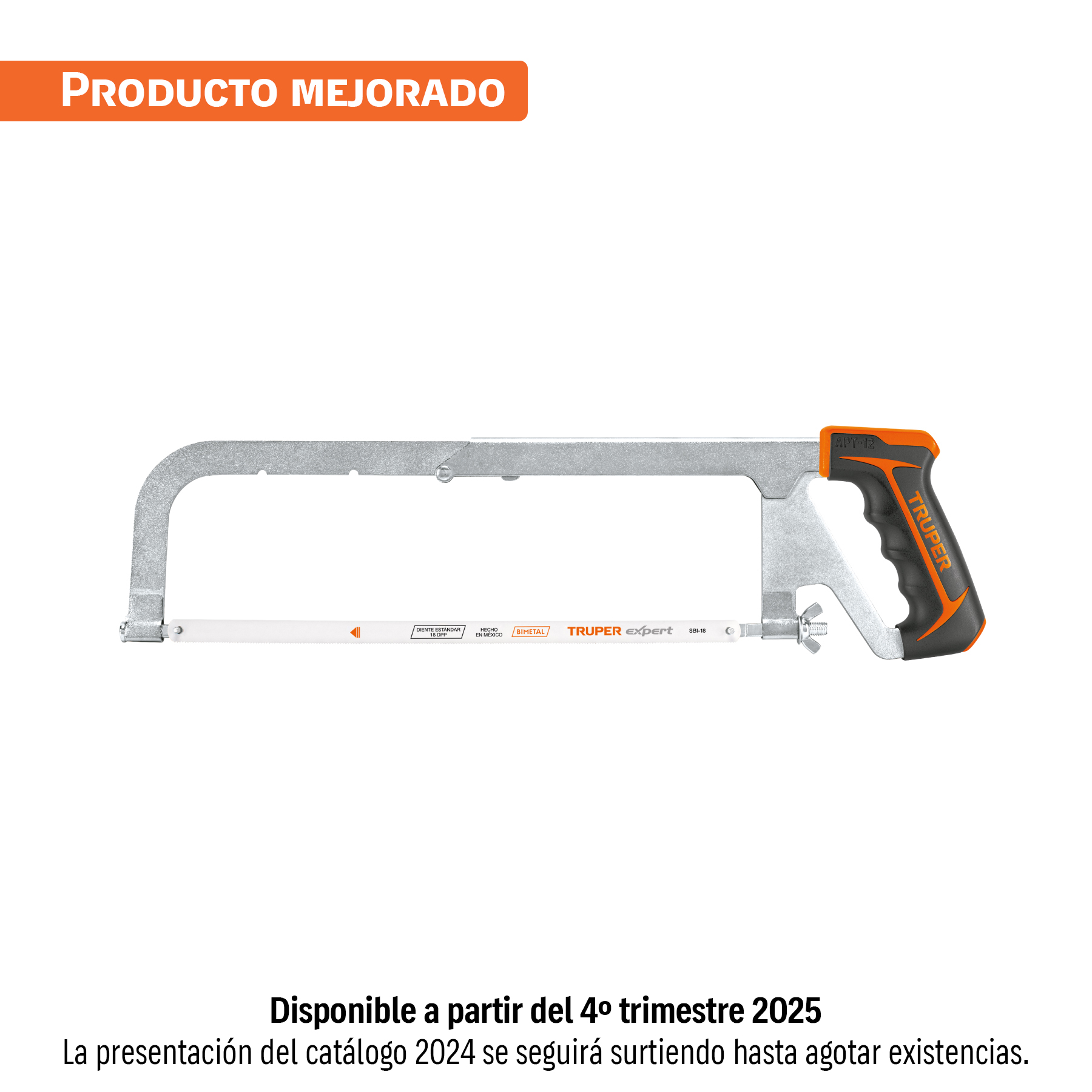 Arco 12 pulgadas profesional ajustable de solera para segueta, Truper en Guatemala