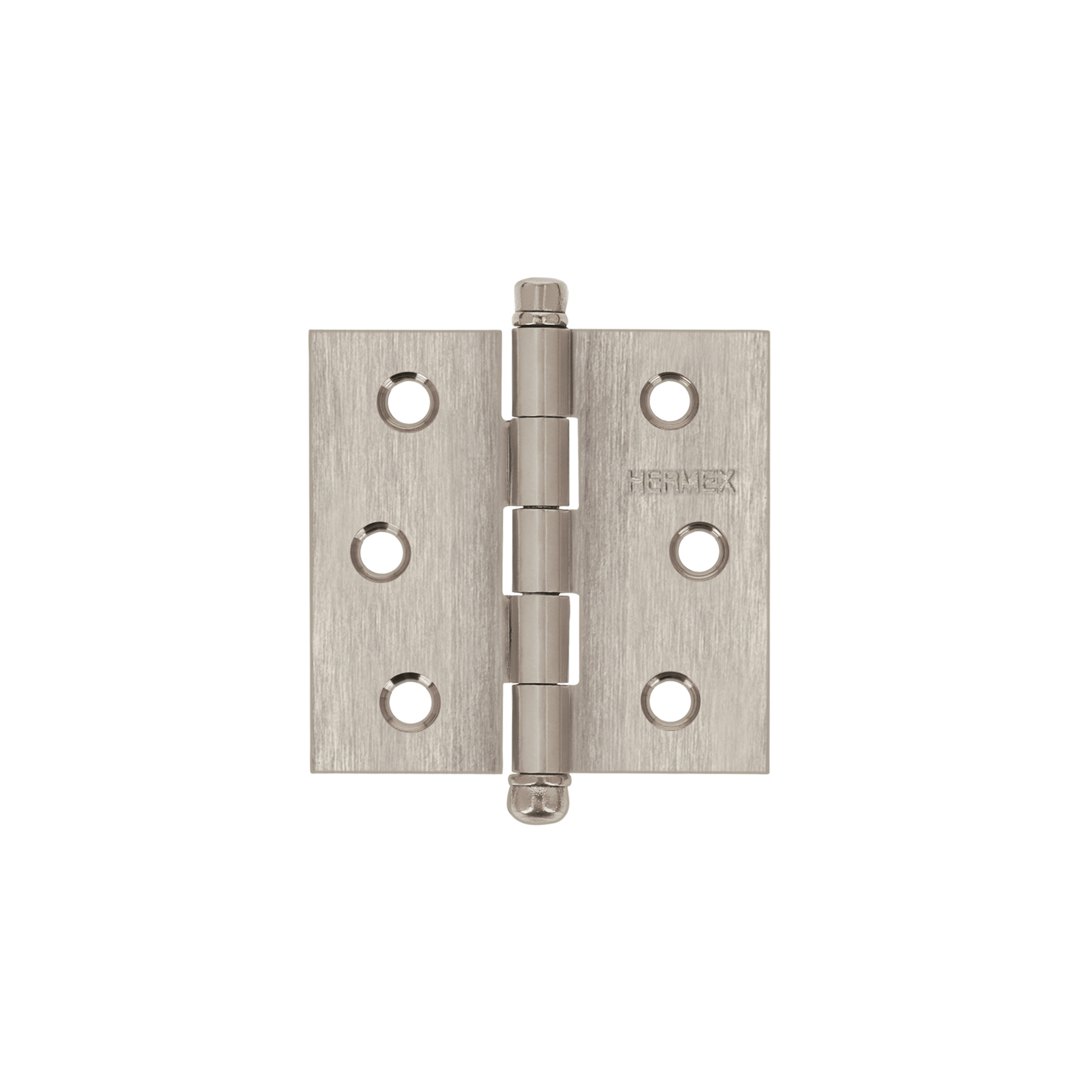 Bisagra cuadrada 2-1/2 pulgadas acero inox, cabeza redonda, Hermex en Guatemala
