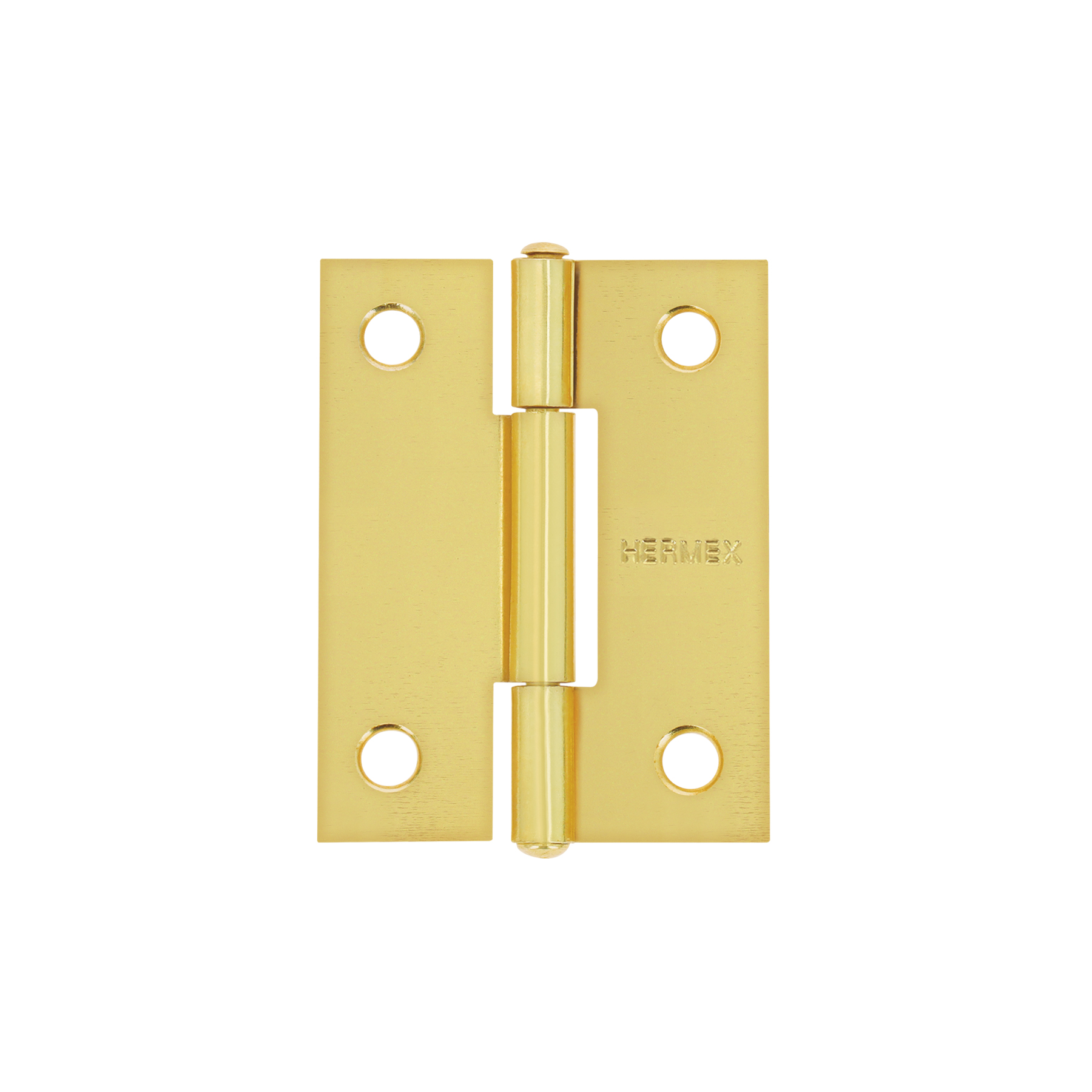 Bisagra rectangular 2 pulgadas acero latonado, Hermex en Guatemala
