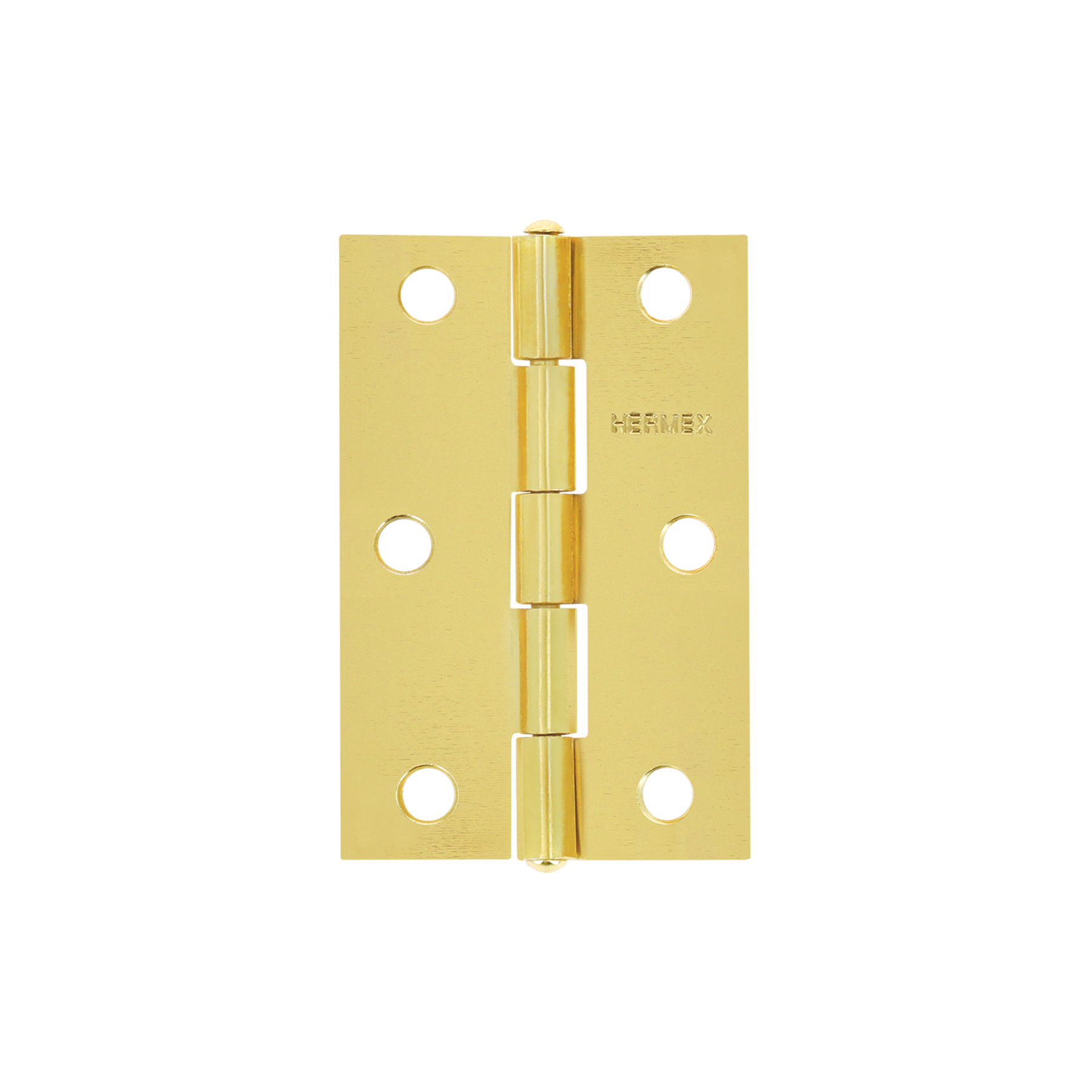 Bisagra rectangular 2-1/2 pulgadas acero latonado, Hermex en Guatemala