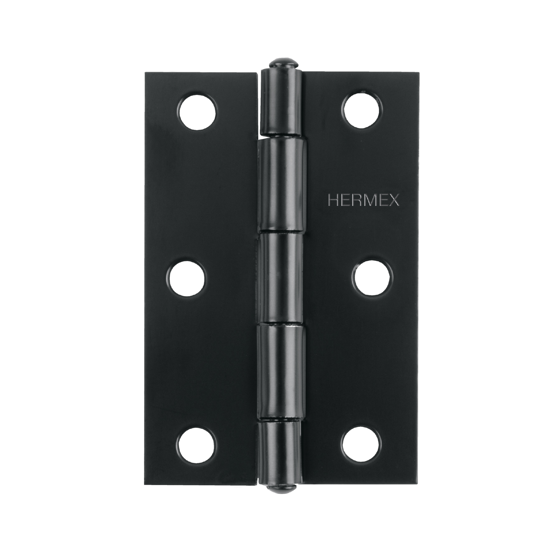 Bisagra rectangular de acero 3-1/2 pulgadas, acabado negro, Hermex en Guatemala