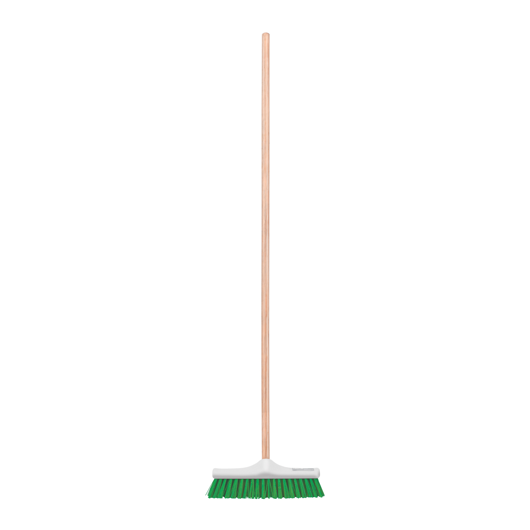 Cepillo industrial cerda rígida de 30 cm, bastón de madera, Klintek en Guatemala