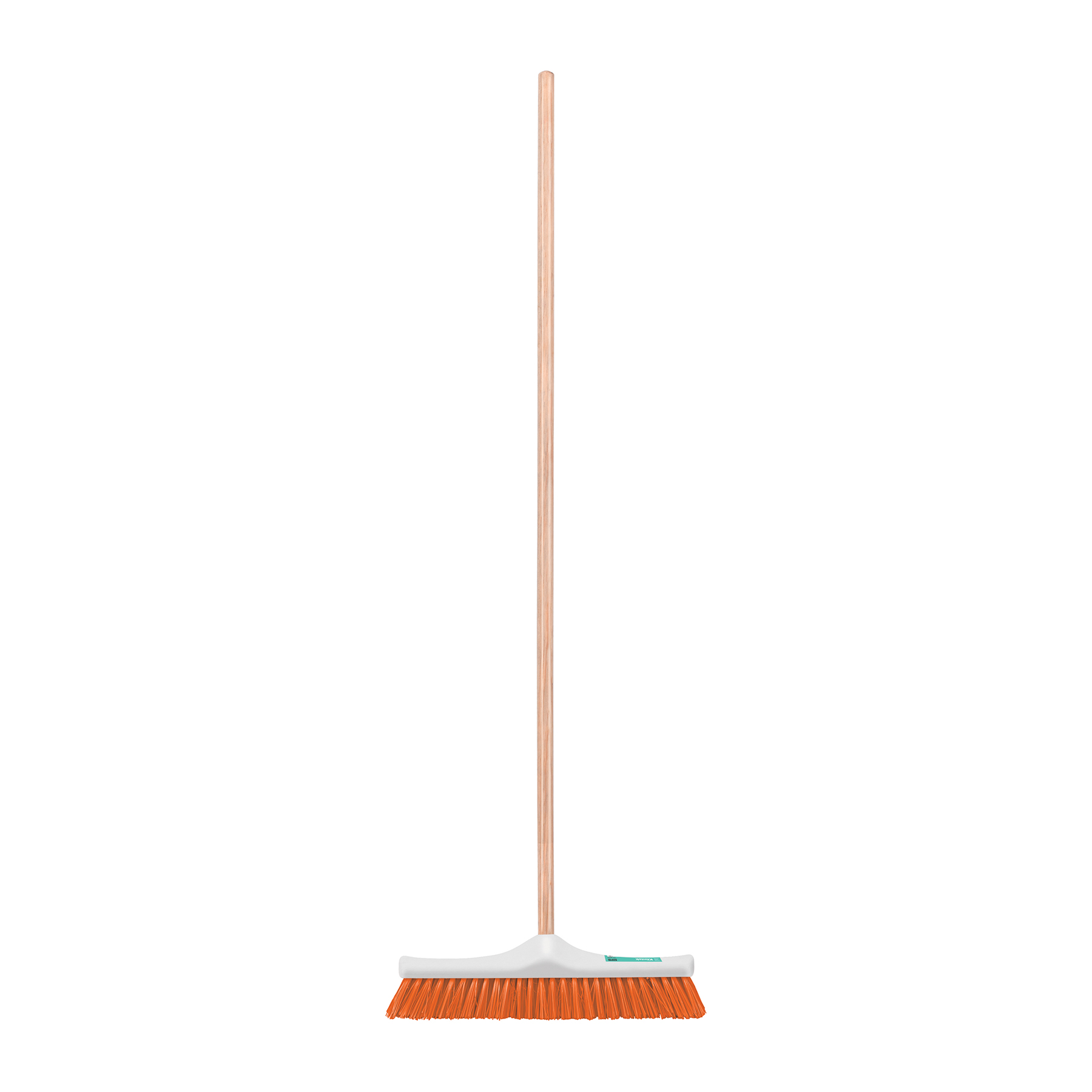 Cepillo industrial cerda rígida de 40 cm, bastón de madera, Klintek en Guatemala