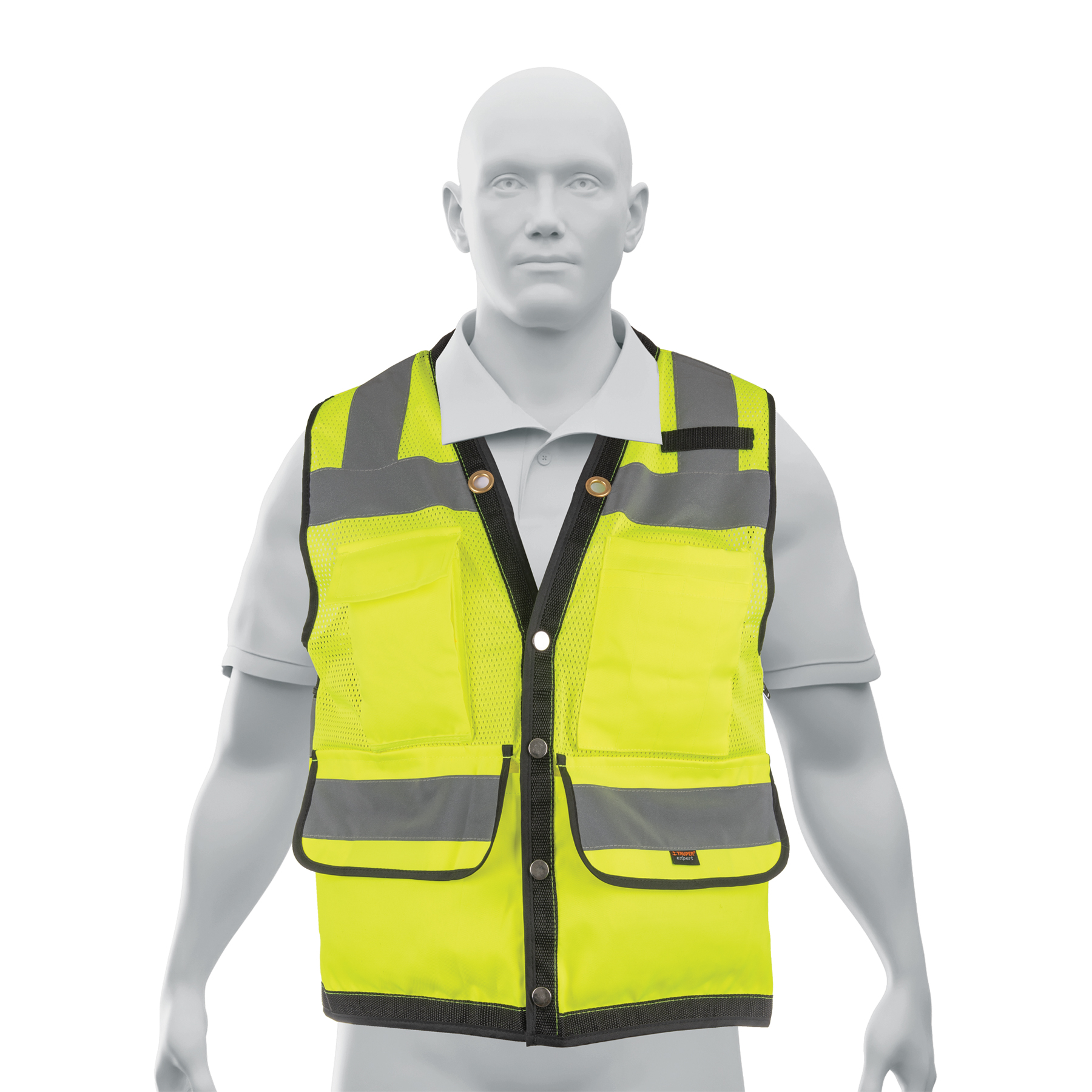 Chaleco seguridad reforzado verde con bolsas, g, Truper Expert en Guatemala