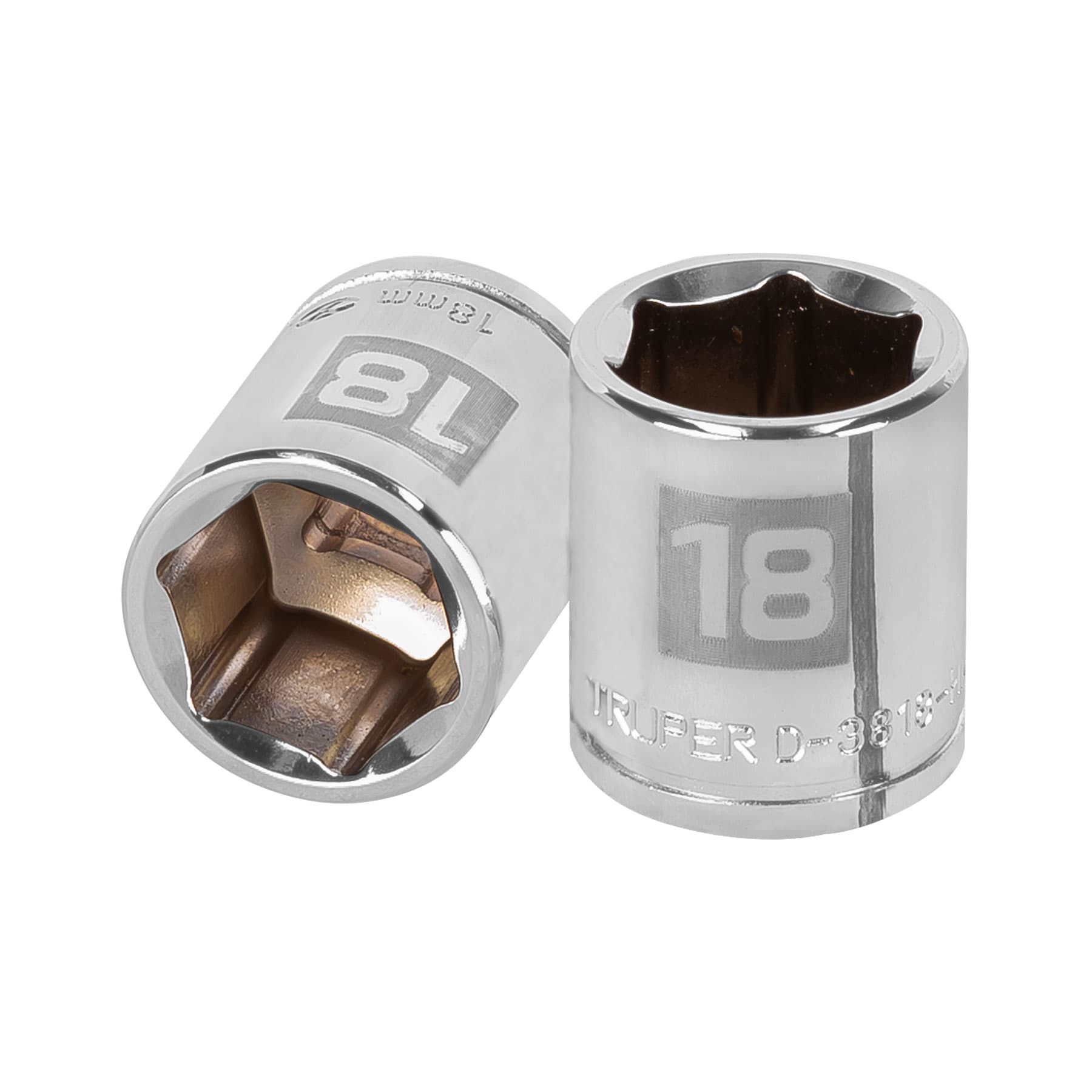 Dado de 18 mm, 6 puntas, cuadro 3/8", Truper en Guatemala