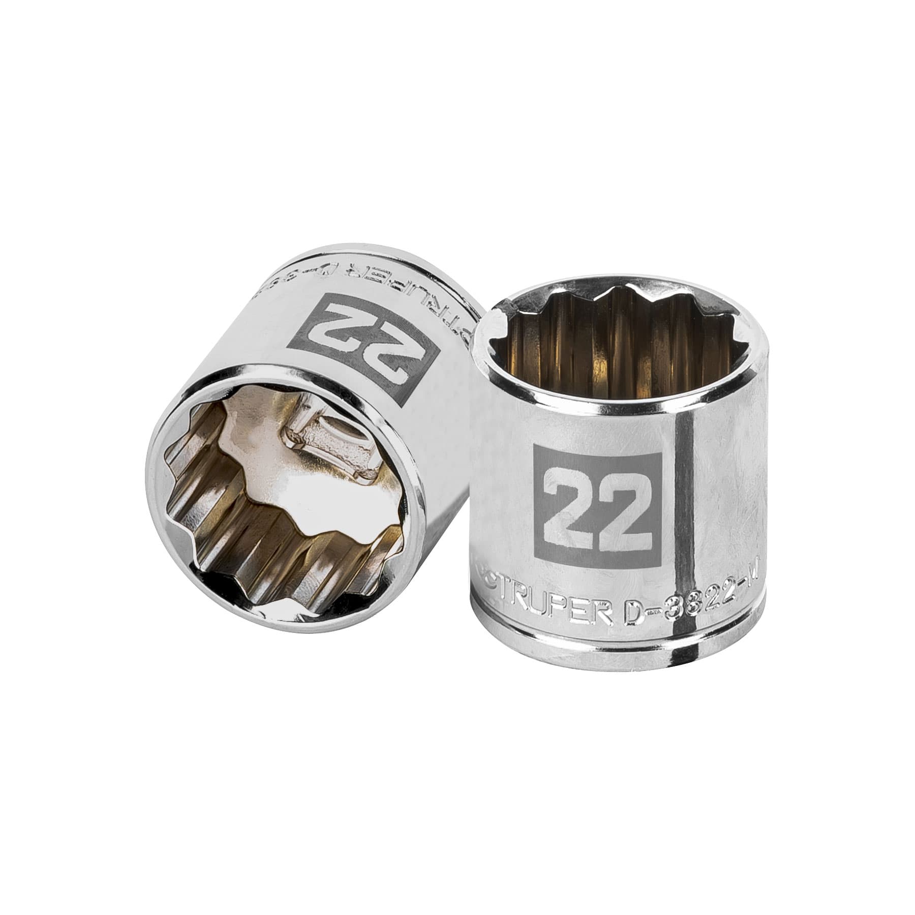 Dado de 22 mm, 12 puntas, cuadro 3/8", Truper en Guatemala