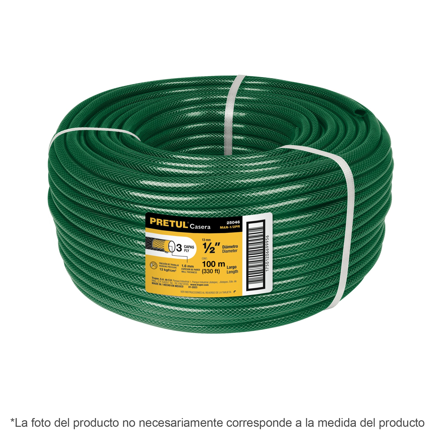 Manguera 3/4 Pulgadas 3 Capas En, Venta Por Metro Rollo De 100 M, Pretul en Guatemala