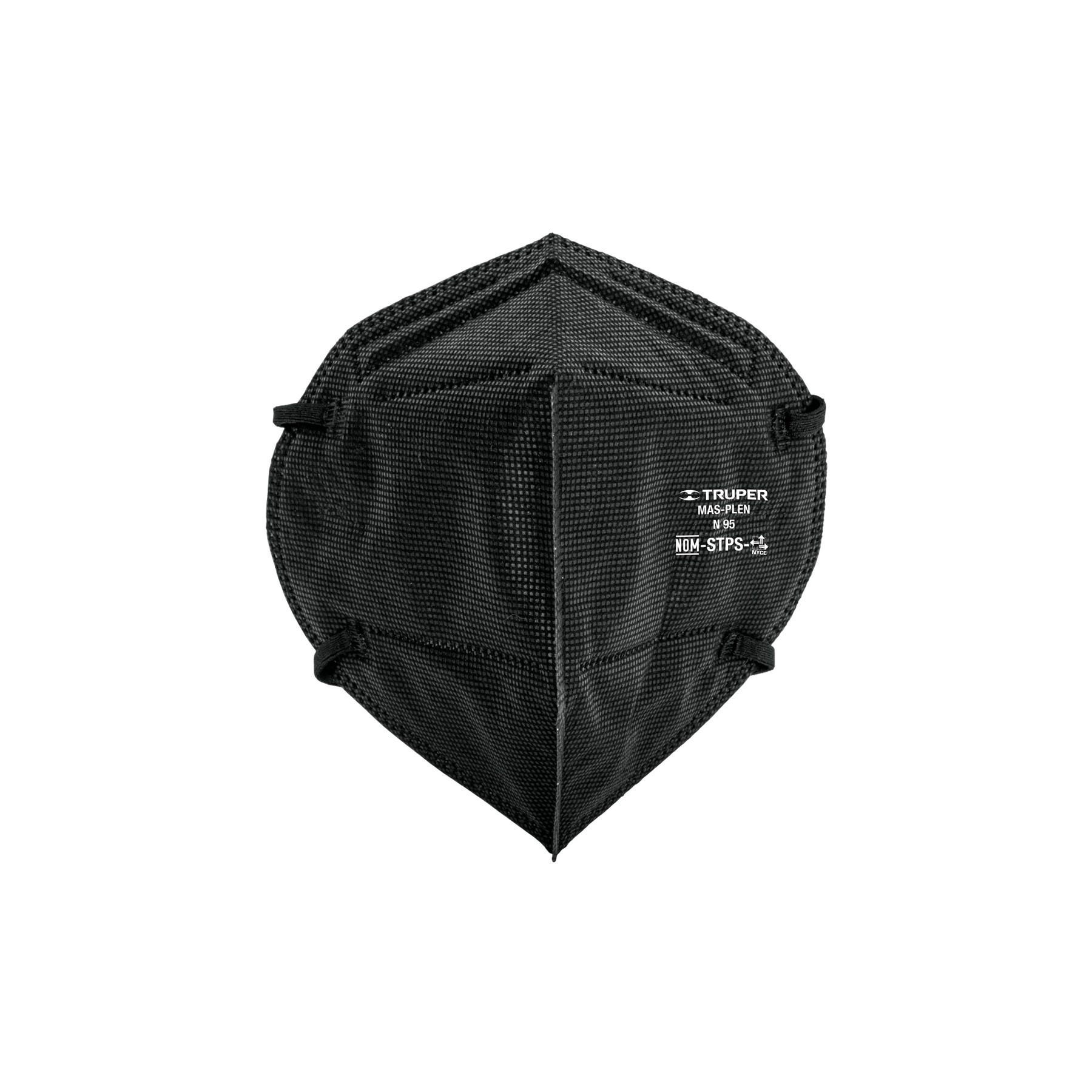 Respirador plegable N95 negro para polvos y partículas, Truper en Guatemala
