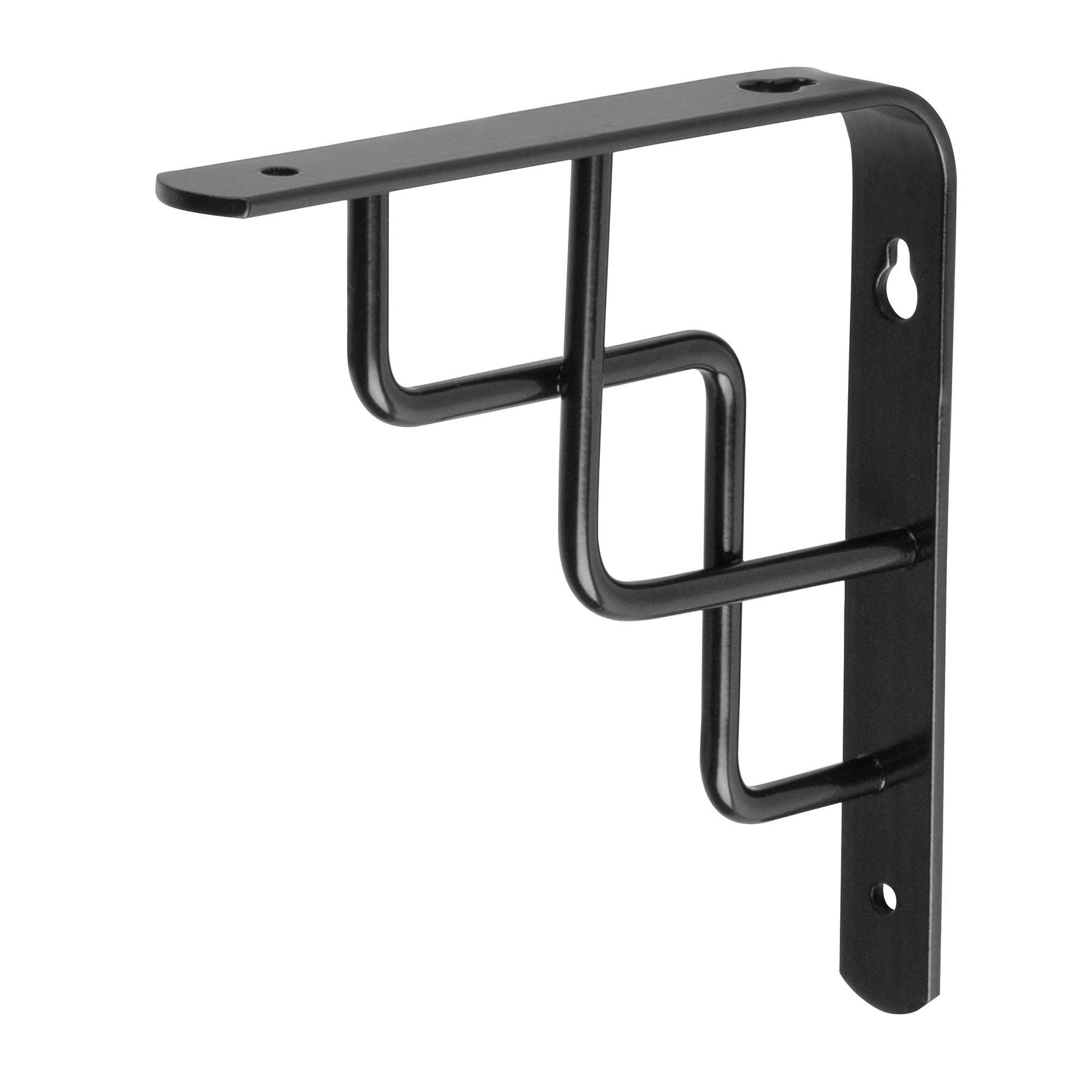 Ménsula reforzada negra 6 x 6 pulgadas diseño escalera, Fiero, Fiero en Guatemala
