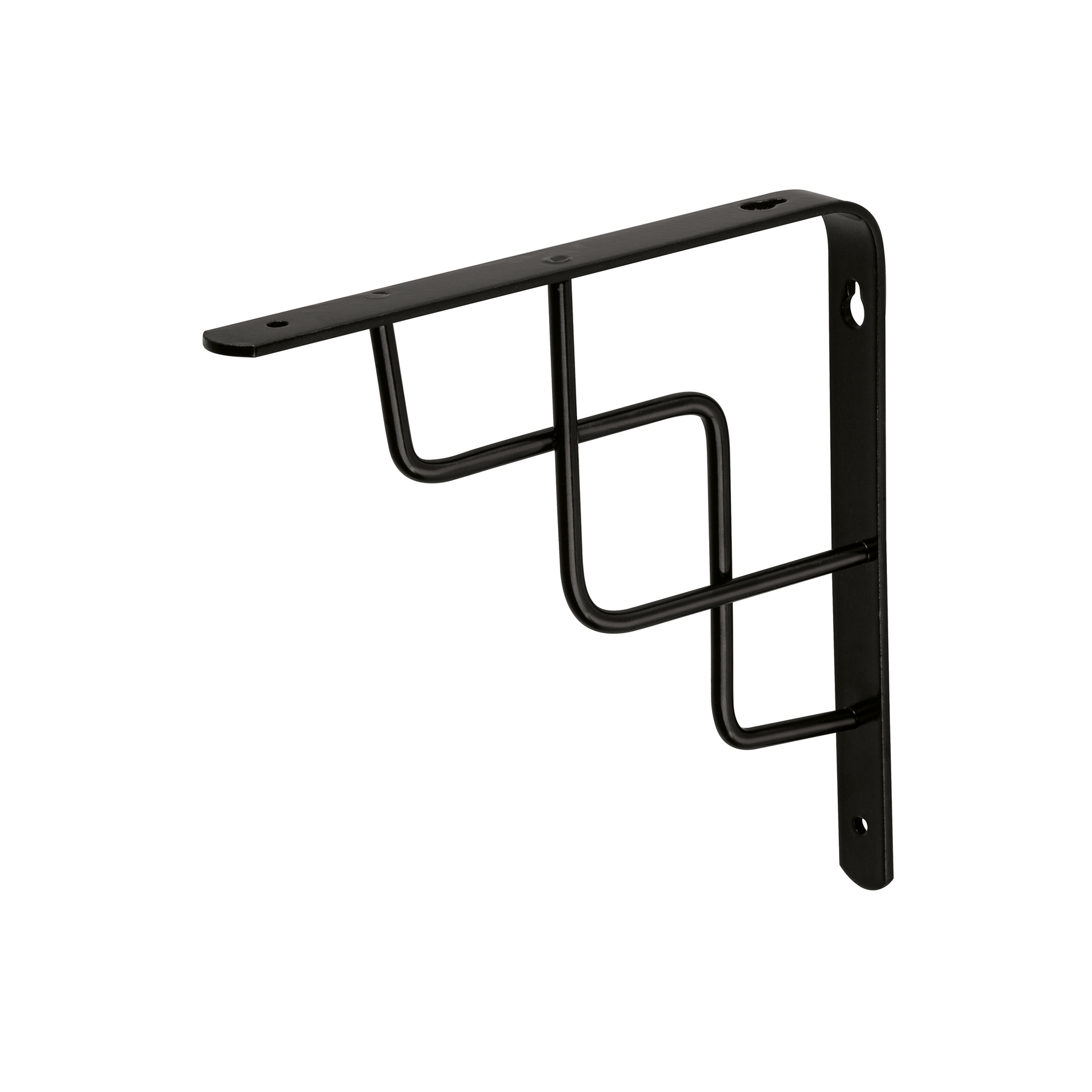 Ménsula reforzada negra 8 x 8 pulgadas diseño escalera, Fiero, Fiero en Guatemala