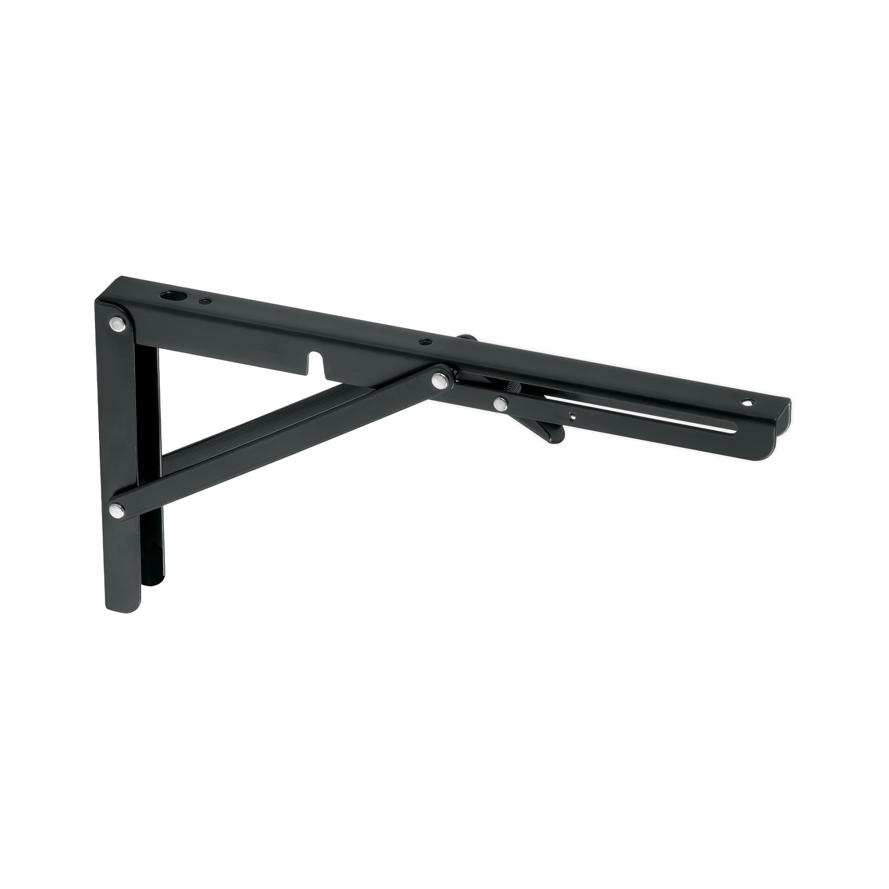 Ménsula plegable de acero negra 6 pulgadas x 12 pulgadas, Fiero, Fiero en Guatemala