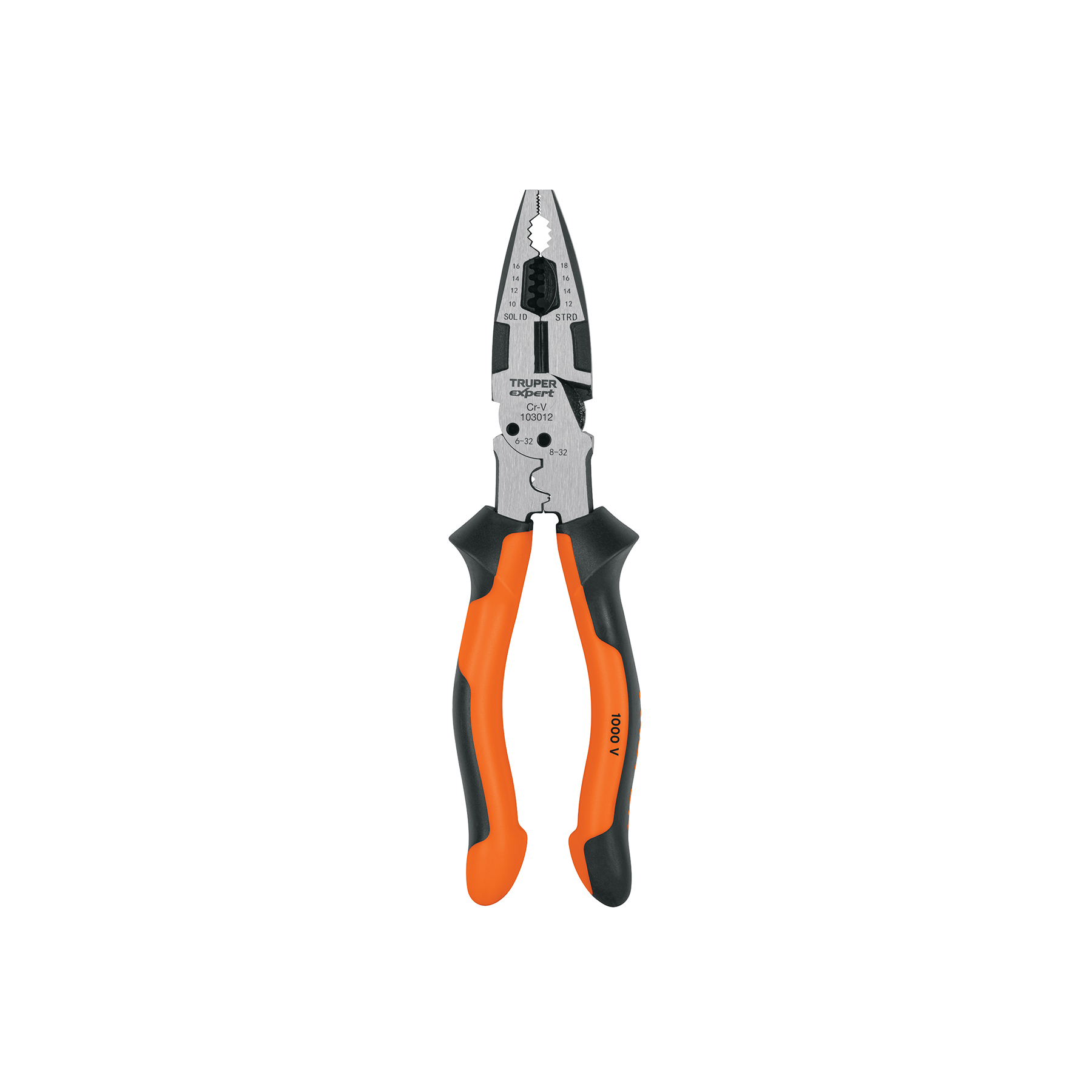 Pinza multiuso 8" electricista, comfort grip, Truper Expert en Guatemala