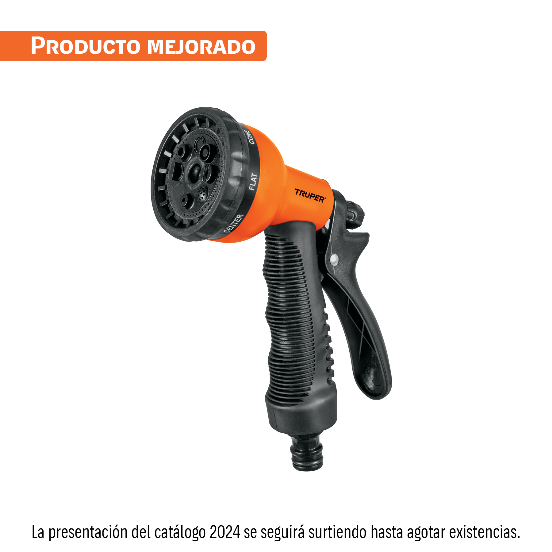 Pistola Para Riego De 8 Funciones Plástica Con Recubrimiento, Truper en Guatemala