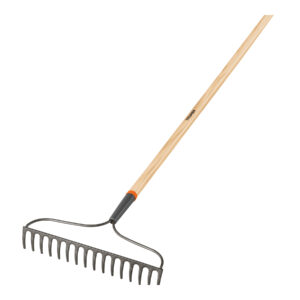 Rastrillo jardinero Classic Truper de 16 dientes con mango de 54 pulgadas en Guatemala