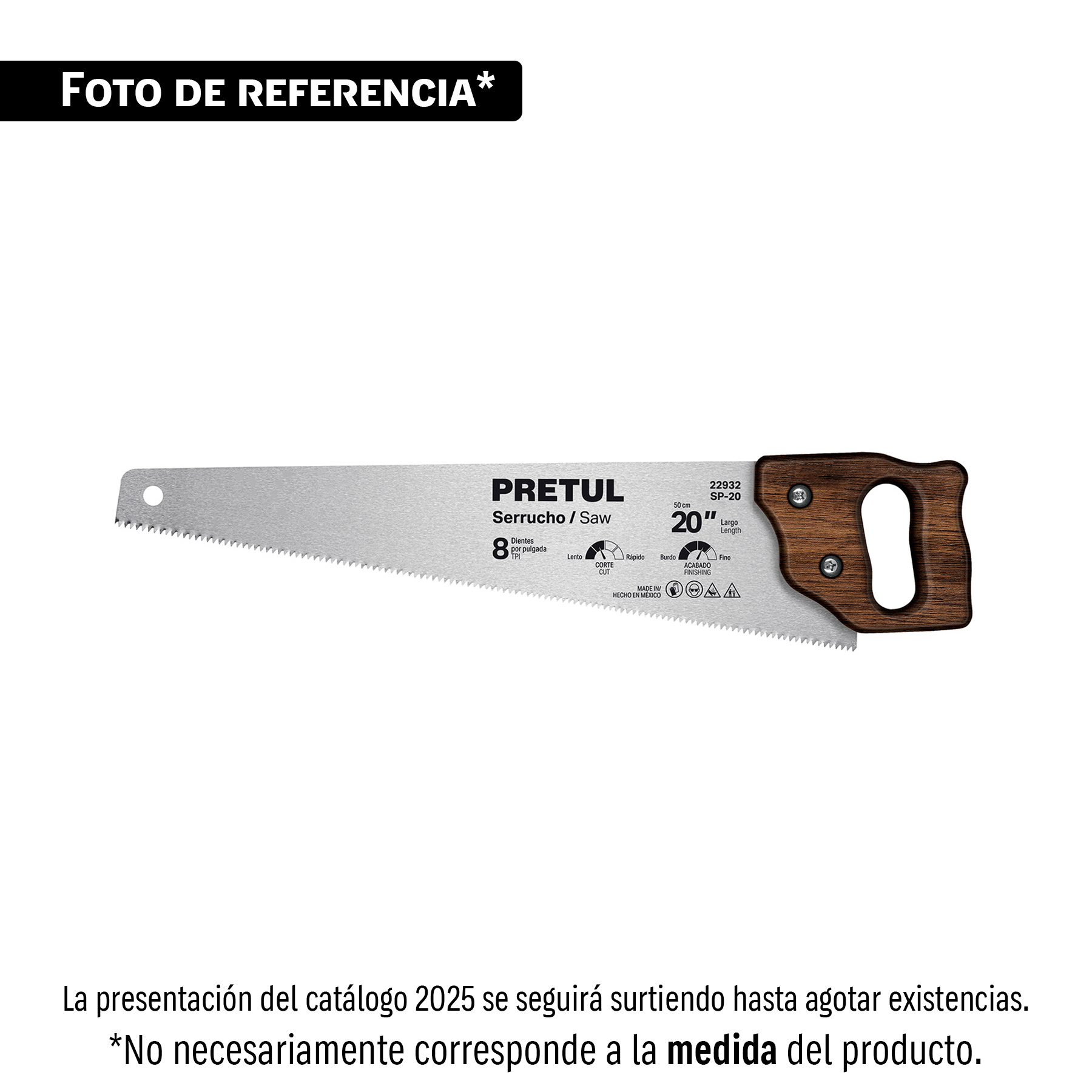 Serrucho 18 pulgadas, Pretul en Guatemala