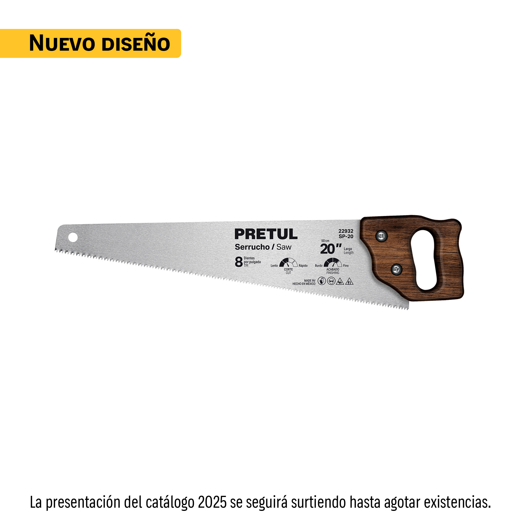 Serrucho 20 pulgadas, Pretul en Guatemala