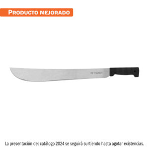 Machete estándar 18" cacha negra inyectada, Truper en Guatemala