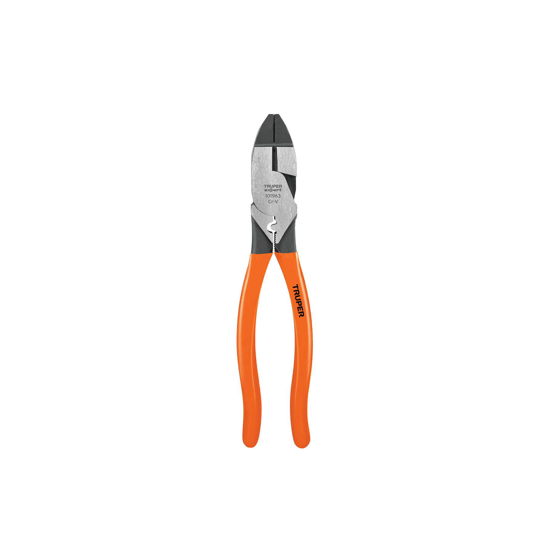 Pinza para electricista 9" c/ponchador de terminales, expert en Guatemala