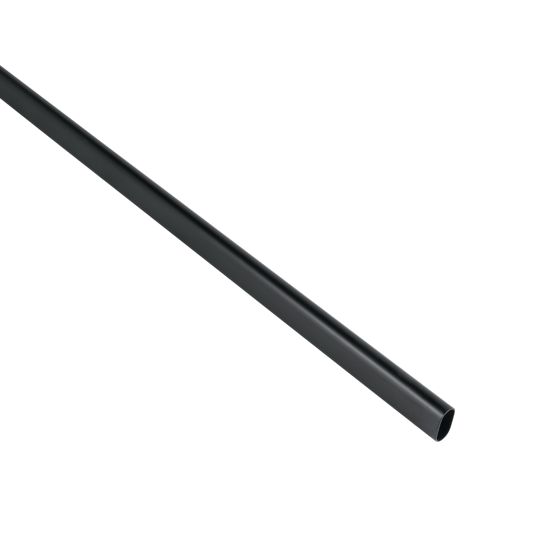 Tubo ovalado de acero cromado para closet 3m, negro, Hermex en Guatemala