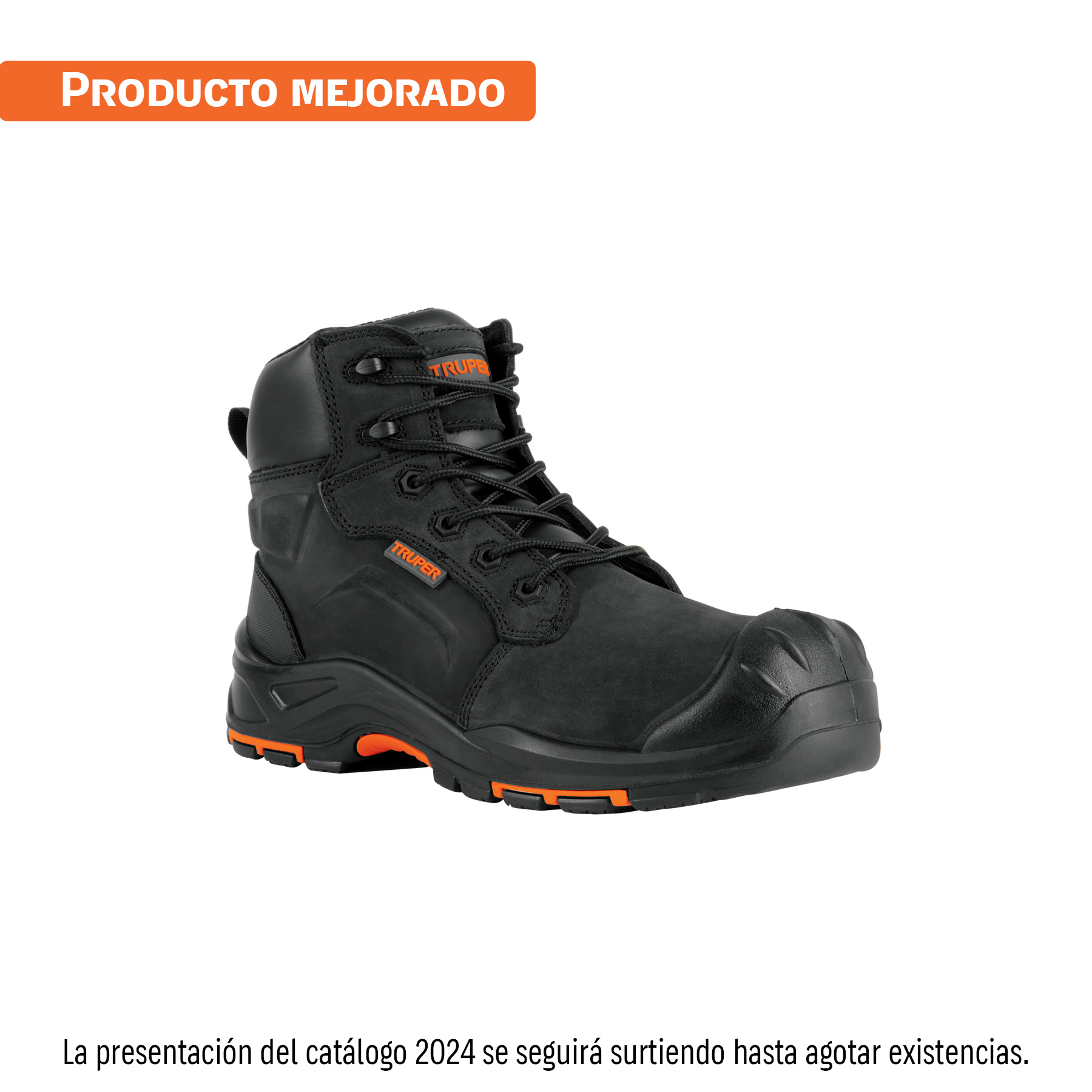 Bota de seguridad negra, #28 dieléctrica antifatiga, Truper en Guatemala