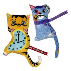 Juguetes KONG Cat Artz Dalí y Van Gogh con Catnip, 2 unidades