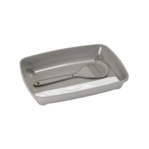 Arenero Moderna Kitten Starter Kit Gris Para Gatito Con Pala Y Bolsas