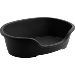 Cama Plástica Moderna Domus XS Negra para Mascotas