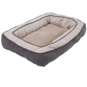 Cama 36 X 27 Snoozzy Chevron Chenille Bumper Bed - Gris