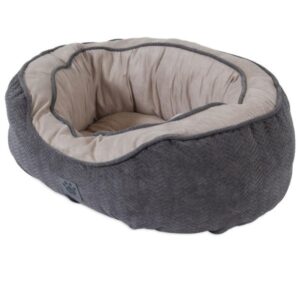 Cama 26 X 22 Snoozzy Chevron Chenille Gusset - Gris