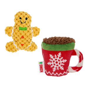 KONG Holiday Scrattles Galleta y Chocolate 2 piezas para Gato